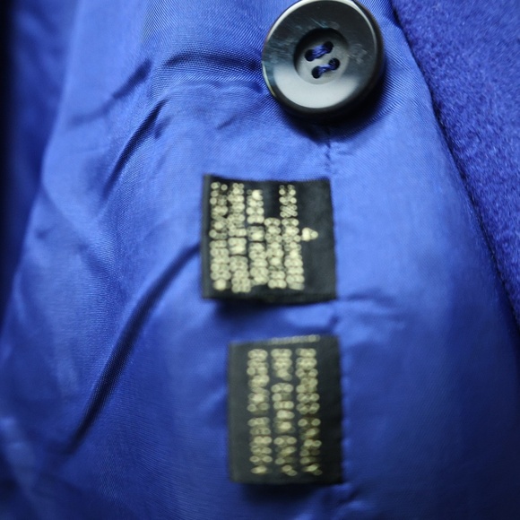 Dana Buchman Royal Blue Cashmere Blend Blazer Coat - Picture 4 of 8